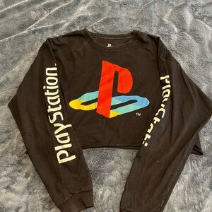 Sony Black and Red PlayStation Console